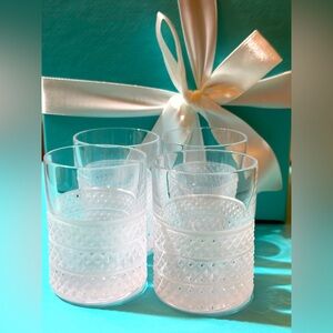 Tiffany&Co. Diamond point shot glass set of 4